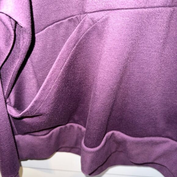 WOMENS Purple Half-Zip Hoodie - Picture 2 of 6